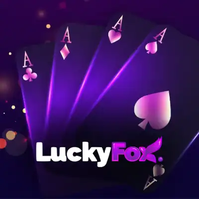Ace of hearts, spades, diamonds, clubs playing car.  Lucky Fox Casino Online Canada